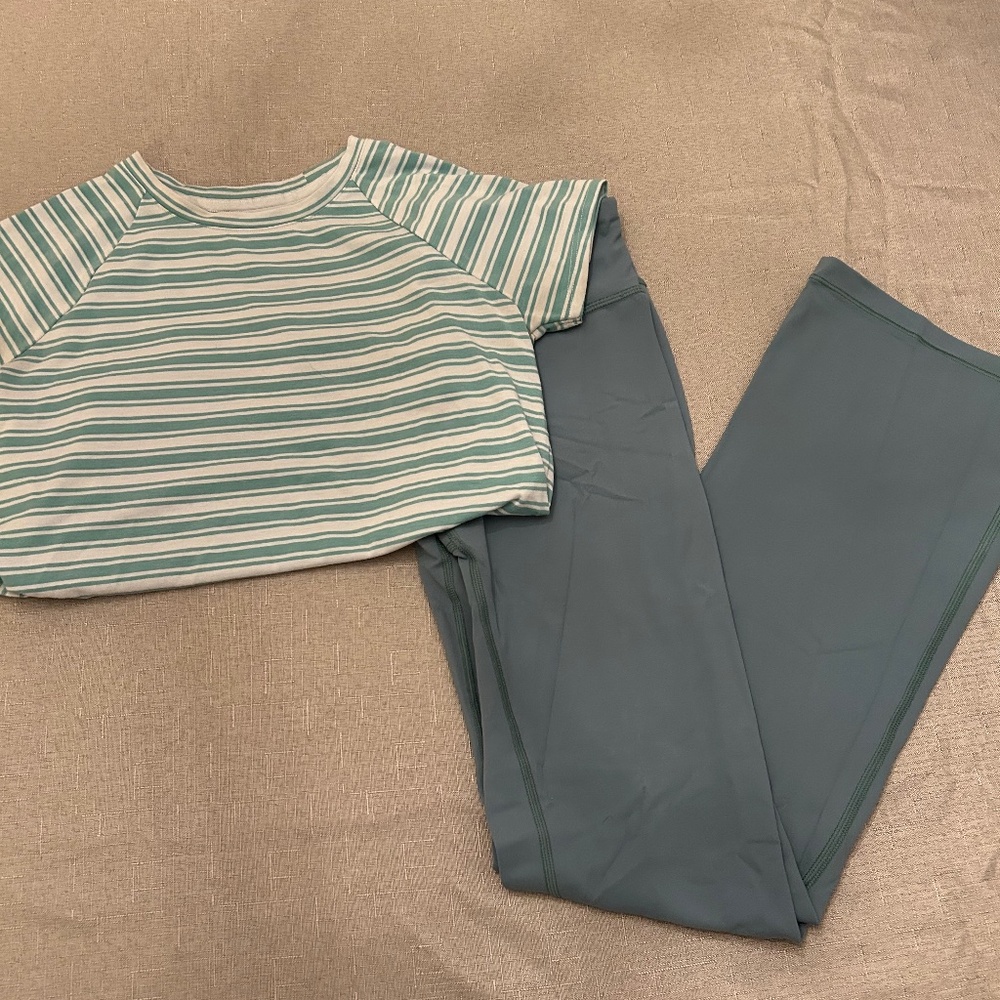 Athleta Girl Shirt (M) and Leggings (L)